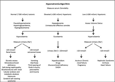 Hyponatremia Workup Chart