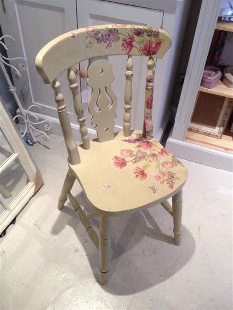 Yorkshire Fiddleback Chair "Hand Painted" Decoupaged, Kitchen, Dining ...