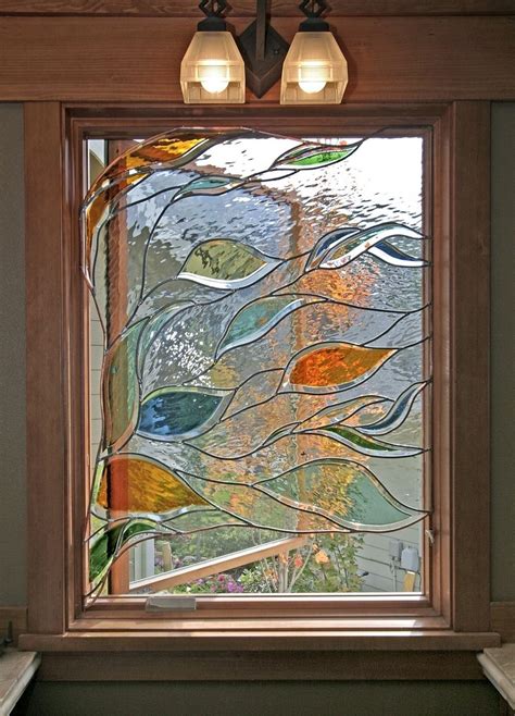 Water Stained Glass Bathroom Window - Tilly Gentry