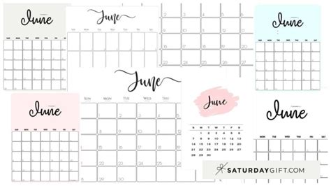 Cute (&Free!) Printable Calendars 2022 | SaturdayGift