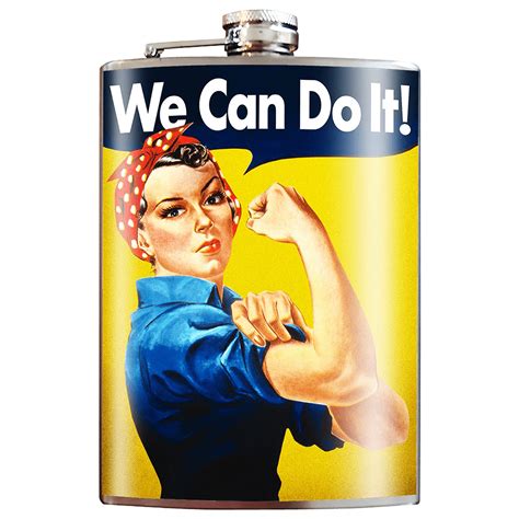 We Can Do It! Rosie Flask | Awesome Team Building Gifts | Tailwinds.com