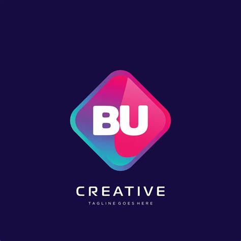 BU initial logo With Colorful template vector. 21071609 Vector Art at Vecteezy