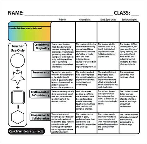 Get Our Free Download Rubric Template for Effective Assessments ...