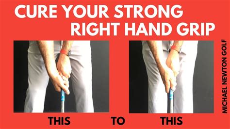 Golf Grip Cure Your Strong Right Hand Grip Quickly - YouTube