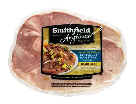 Smithfield Hardwood Smoked Center Cut Ham Steak - Shop Pork at H-E-B