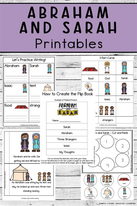 Abraham And Sarah Activities Printable