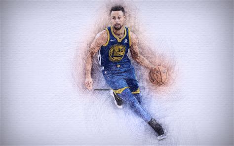 Download wallpapers Stephen Curry, 4k, artwork, basketball stars ...