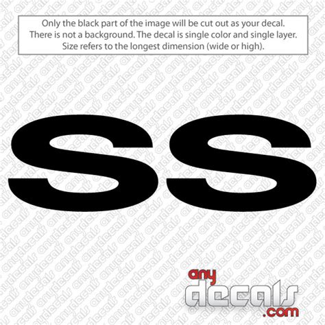 Car Decals - Car Stickers | Chevy SS Car Decal | AnyDecals.com