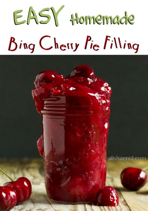 Homemade Bing Cherry Pie Filling | Cherry pie filling, Pie filling, Bing cherries