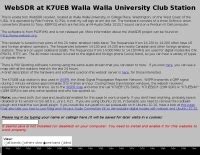 WebSDR in USA K7UEB : Resource Detail