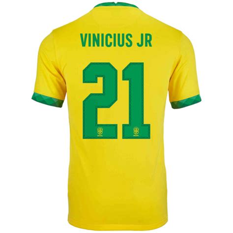 2020 Vinicius Jr Brazil Home Jersey - Soccer Master