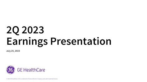 GE HealthCare Technologies Inc. 2023 Q2 - Results - Earnings Call ...