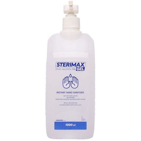 Sterimax Hand Sanitizer Gel, 1 Liter - Clear