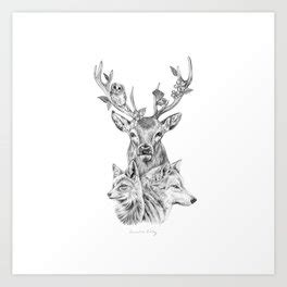 Deer Family Drawing at PaintingValley.com | Explore collection of Deer Family Drawing