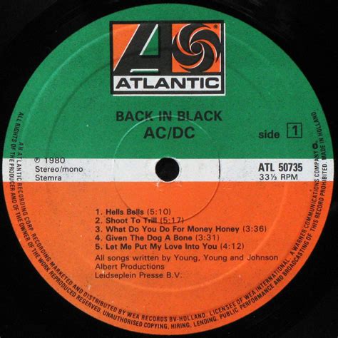 Купить виниловую пластинку AC/DC - Back In Black