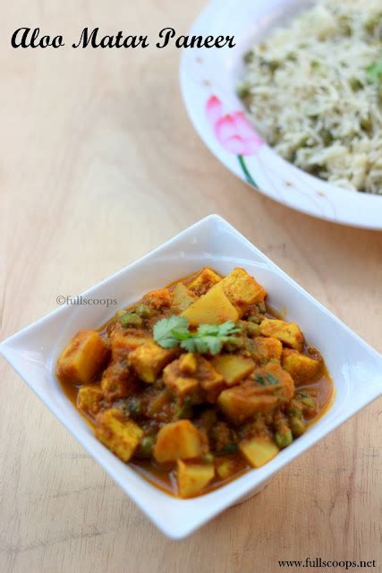 Aloo Matar Paneer ~ Full Scoops - A food blog with easy,simple & tasty ...