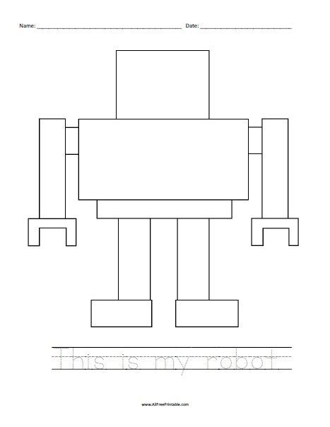 Print Robot Coloring Page – Free Printable