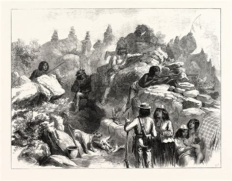 The Modoc Indians in the Lava Beds, 1873 posters & prints by Anonymous