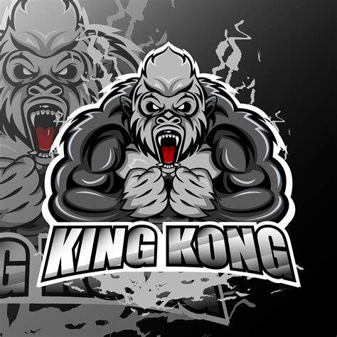 King kong esport logo mascot design 20003641 Vector Art at Vecteezy