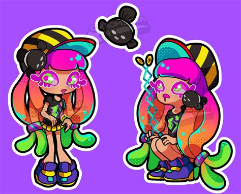 Splatoon 3 Harmony Sticker Bundle Paruko - Etsy