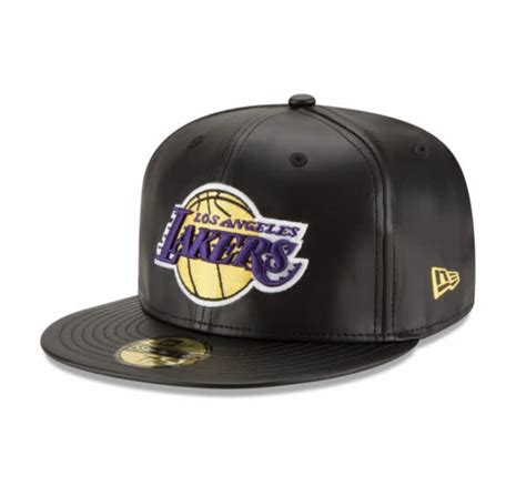 LA Lakers New Era Fitted 5950 S Faux Leather - The Locker Room of Downey