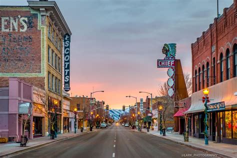 Downtown Pocatello looking a little Christmassy this morning. : Idaho