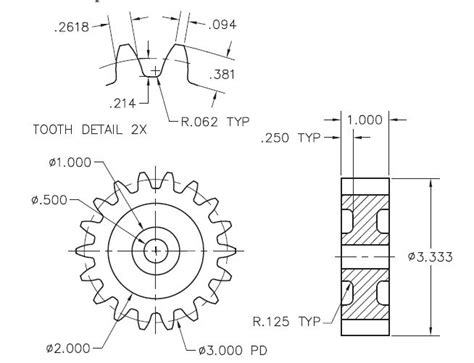 how to make 2d for gear in autocad? | GrabCAD Tutorials