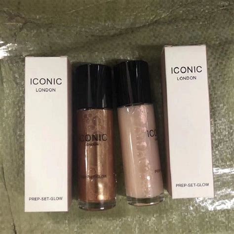 Iconic London Prep Set Glow Setting Spray Long Lasting Highlighter Bronze 120ml DHL Makeup And ...