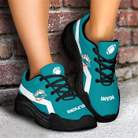 Edition Chunky Sneakers With Pro Miami Dolphins Shoes – Vota Color