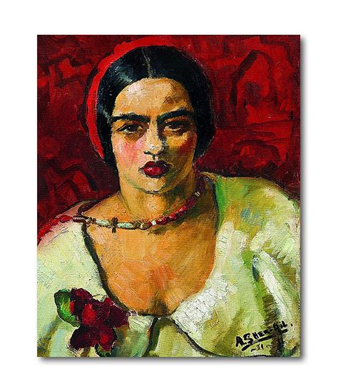 Amrita Sher-gil Self Portrait Painting Rolled Canvas - Etsy