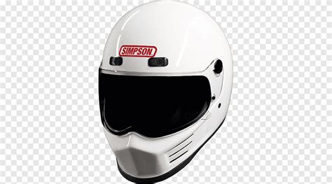 Motorcycle Helmets Car Simpson Performance Products Racing helmet, motorcycle helmets, white ...