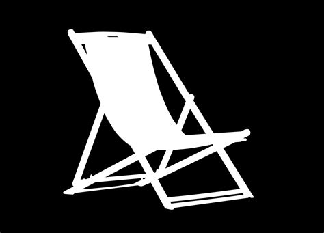 Silhouette White Beach Chair Clipart Free Stock Photo - Public Domain Pictures
