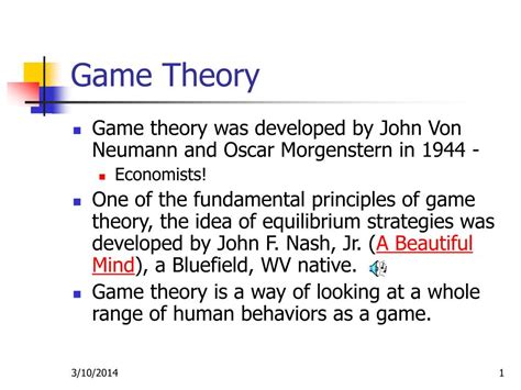 PPT - Game Theory PowerPoint Presentation, free download - ID:202005