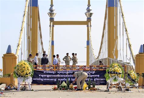 Swaying bridge 'set off Cambodian stampede' | The Independent | The ...