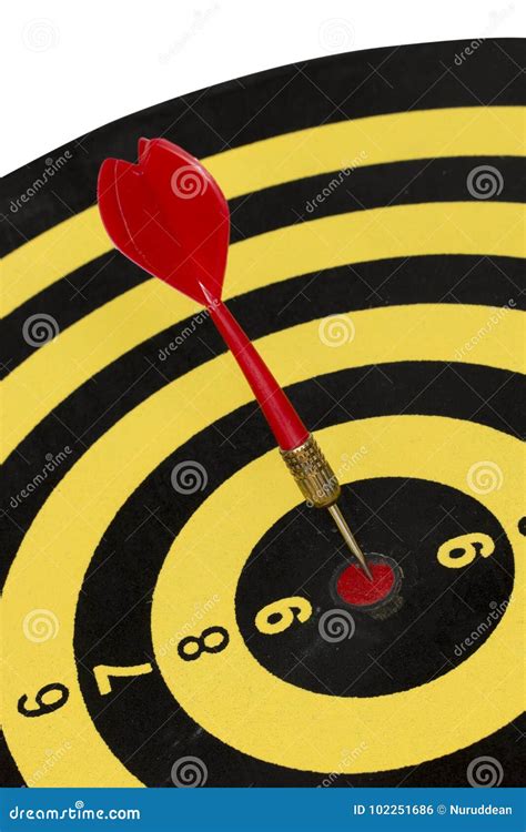 Dart Target Board, Abstract of Success on White Background. Stock Photo - Image of marketing ...