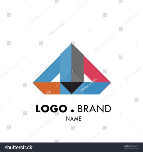 Simple Geometric Corporate Logo Design Stock Vector (Royalty Free) 755855893 | Shutterstock