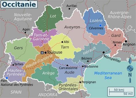 Occitanie Wine Map