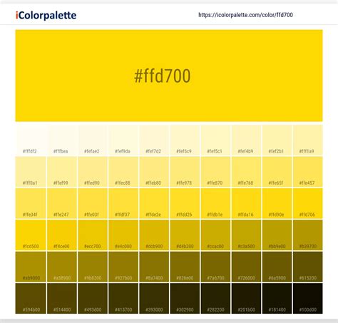 Pantone Yellow 012 C Color | Hex color Code #ffd700 information | Hsl | Rgb | Pantone