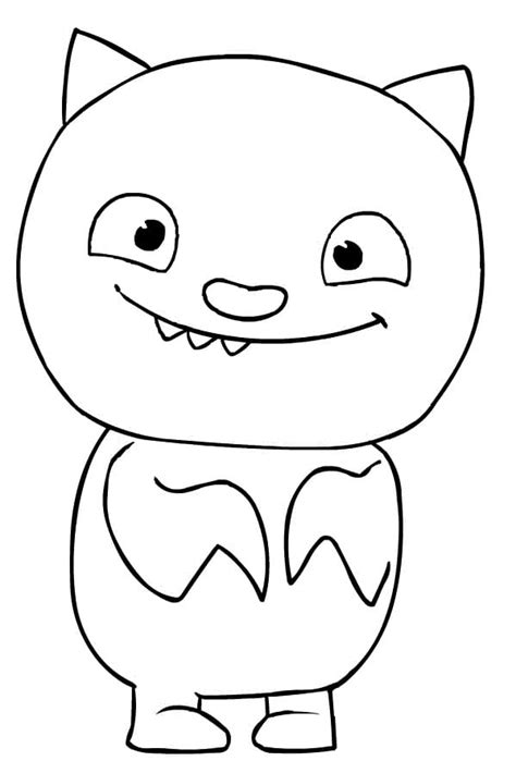 Lucky Bat from UglyDolls Coloring Page - Free Printable Coloring Pages for Kids