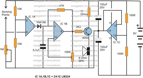 Hobby Electronic Circuits: Rain Sensor