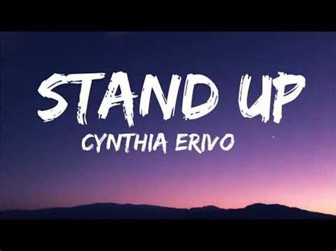 Cynthia Erivo - Stand Up (Lyrics) (Tiktok Song) "I've been walking with ...