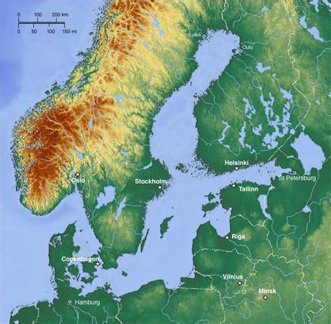 Map of the Baltic Sea Region - Nations Online Project