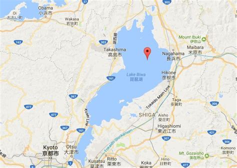 Map of Lake Biwa