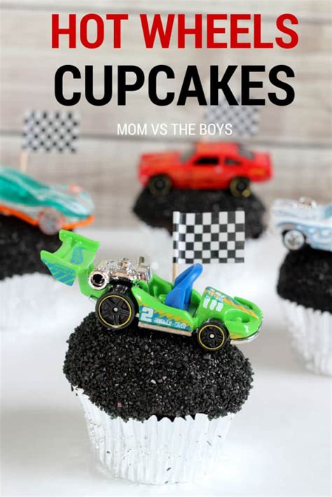 Hot Wheels Birthday Party + Cupcakes - Mom vs the Boys