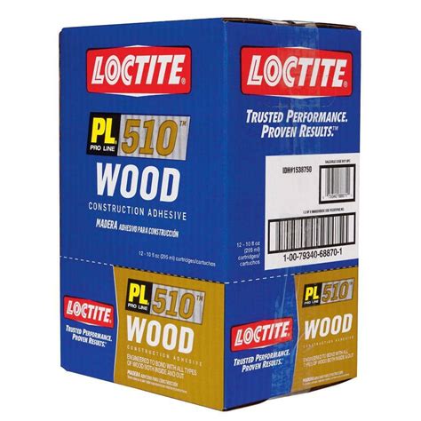 Loctite PL 10 fl. oz. Wood Adhesive (12-Pack)-1538750 - The Home Depot