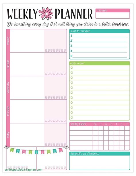 Diy Planner Templates