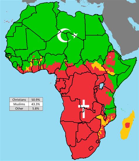 Religious Map Of Africa
