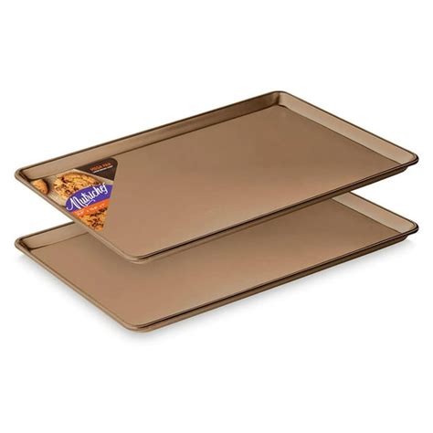 NutriChef Extra Large Nonstick Rimmed Cookie and Baking Sheets, Set of 2 - Walmart.com