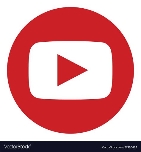 Round Youtube Vector Logo