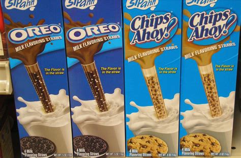 Oreo & Chips Ahoy Milk Flavoring Straws | Flavored straw, Food, Snack ...